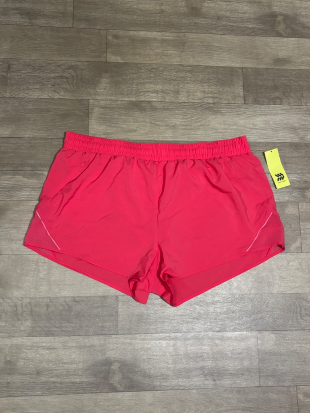All In Motion Women's Woven Mid-Rise Run Shorts Vibrant Pink - Picture 8 of 16